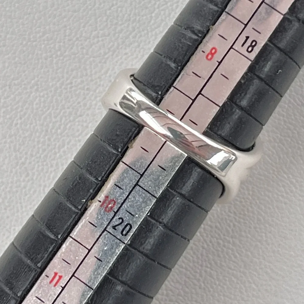 NEW Chunky Stacked Sterling Silver Ring Sz 9 - Picture 6 of 6